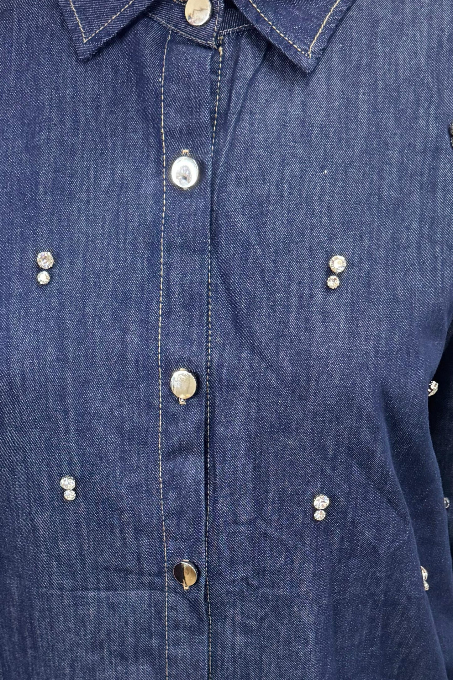 Coordinato Denim Strass