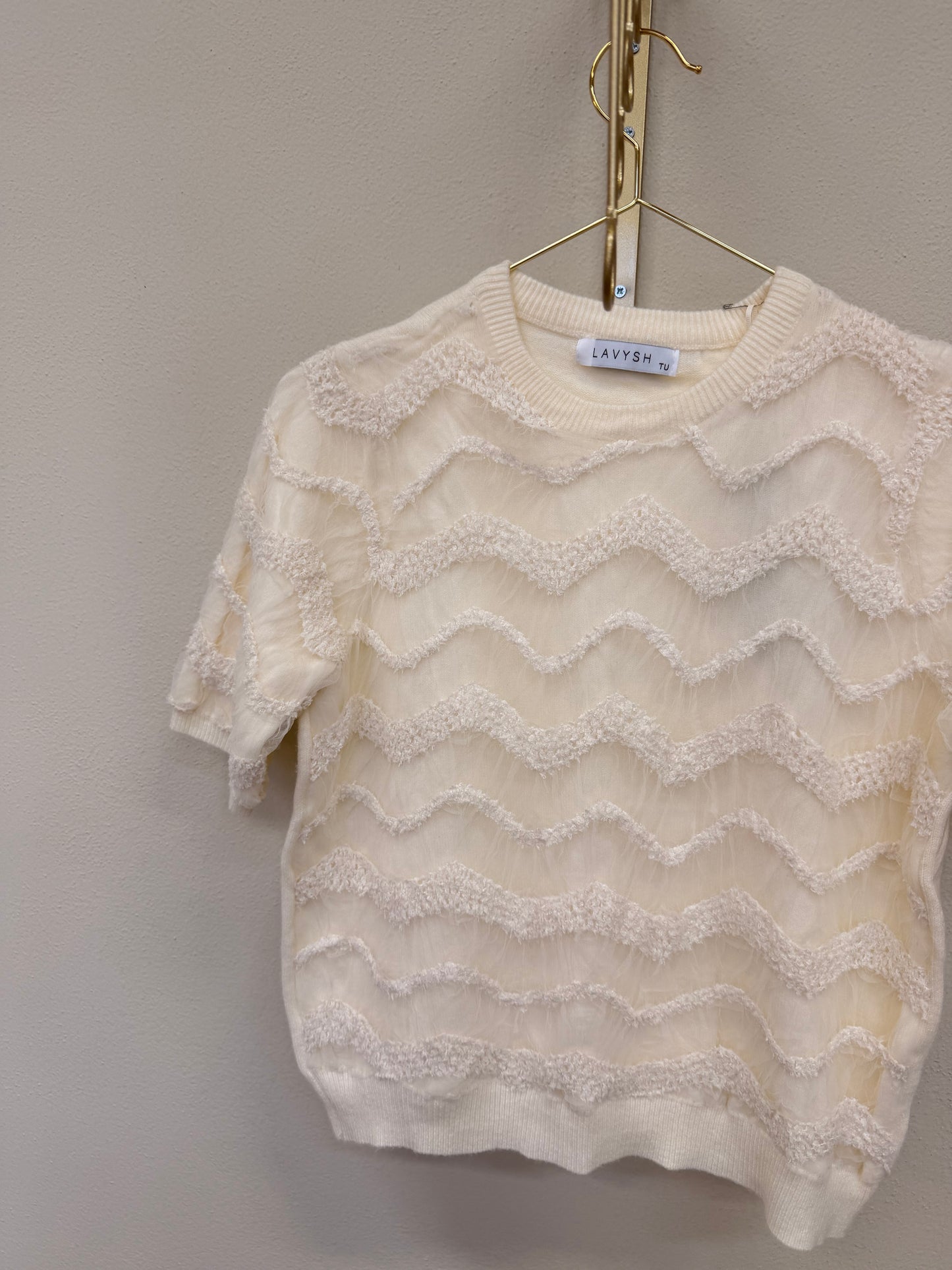 Maglioncino tulle ricamo