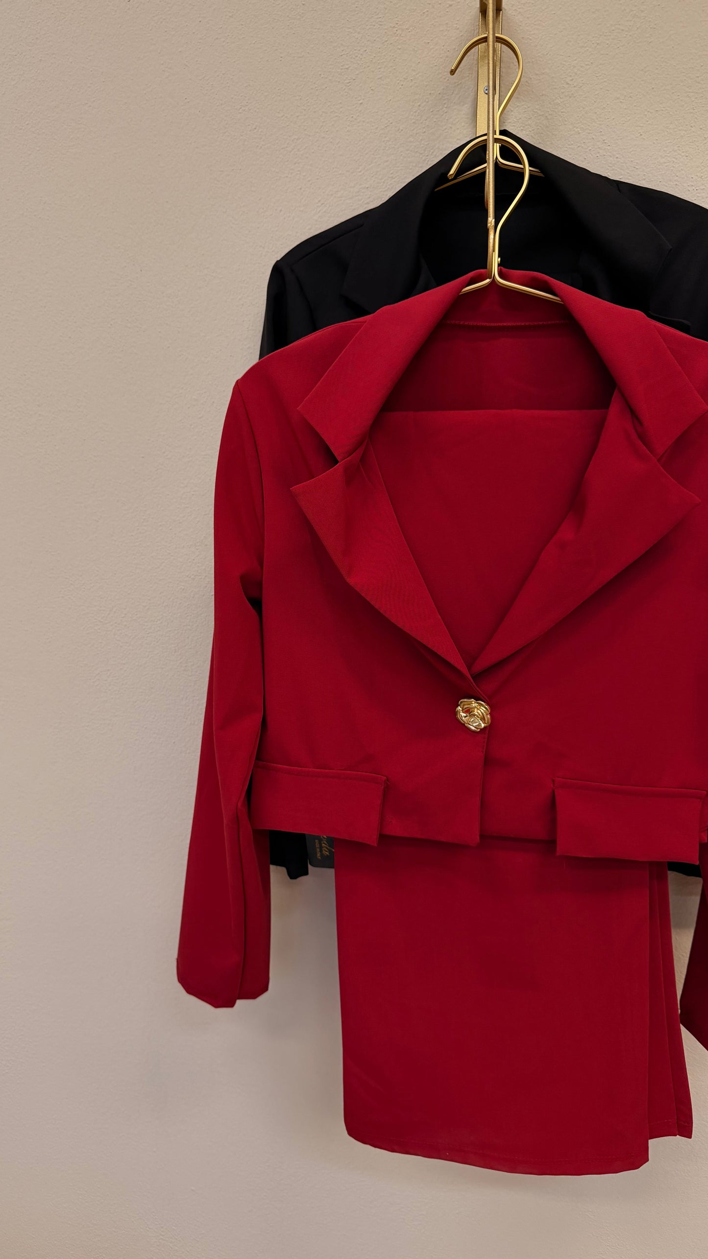 Tailleur Giacca crop Fiore