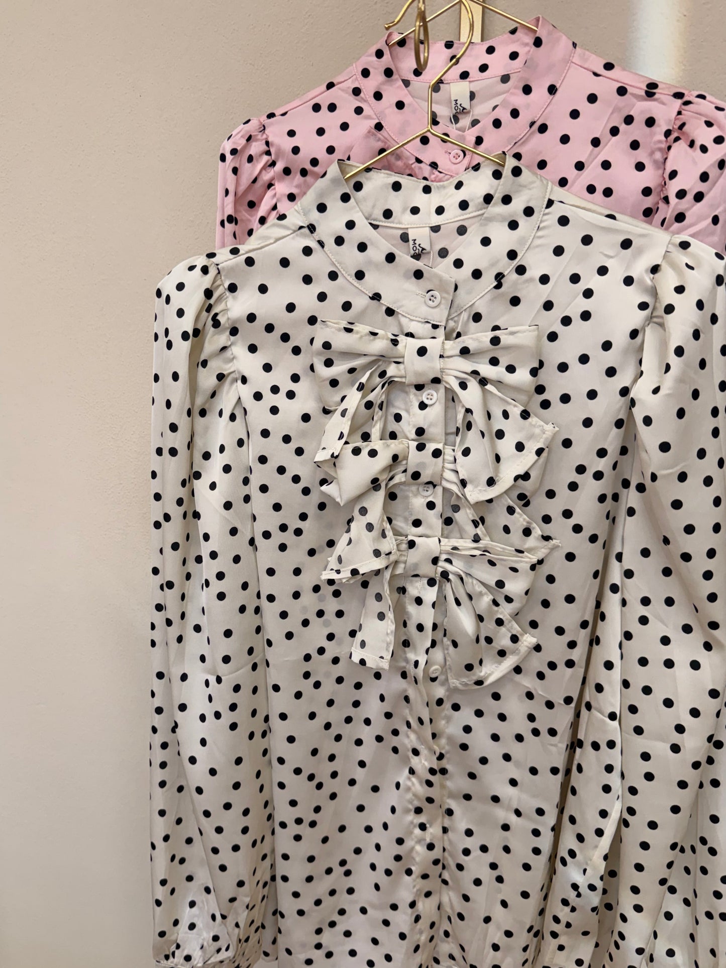 Camicia Satin Pois Mochy