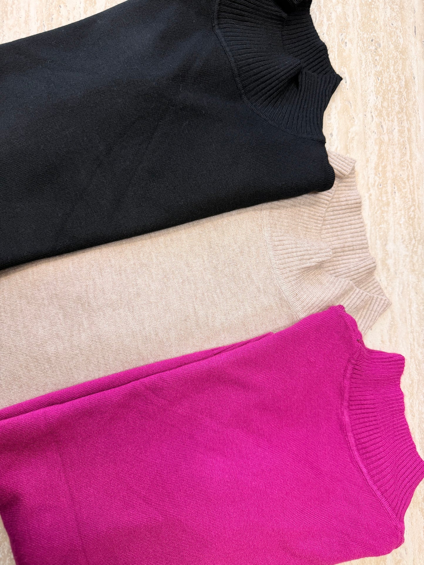 Maglioncino Basic mezzo collo