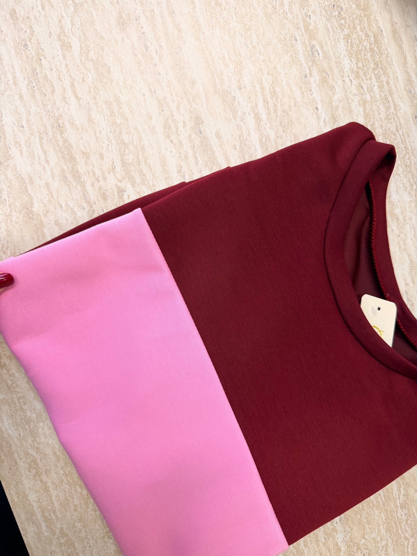 Felpa Over Block Color