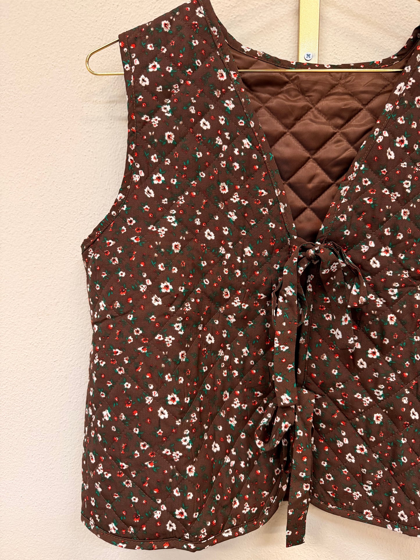 Gilet smanicato trapuntato