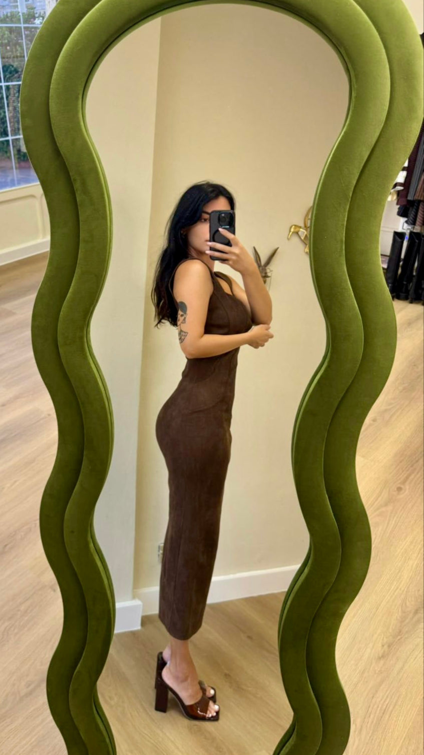 Dress in Suede