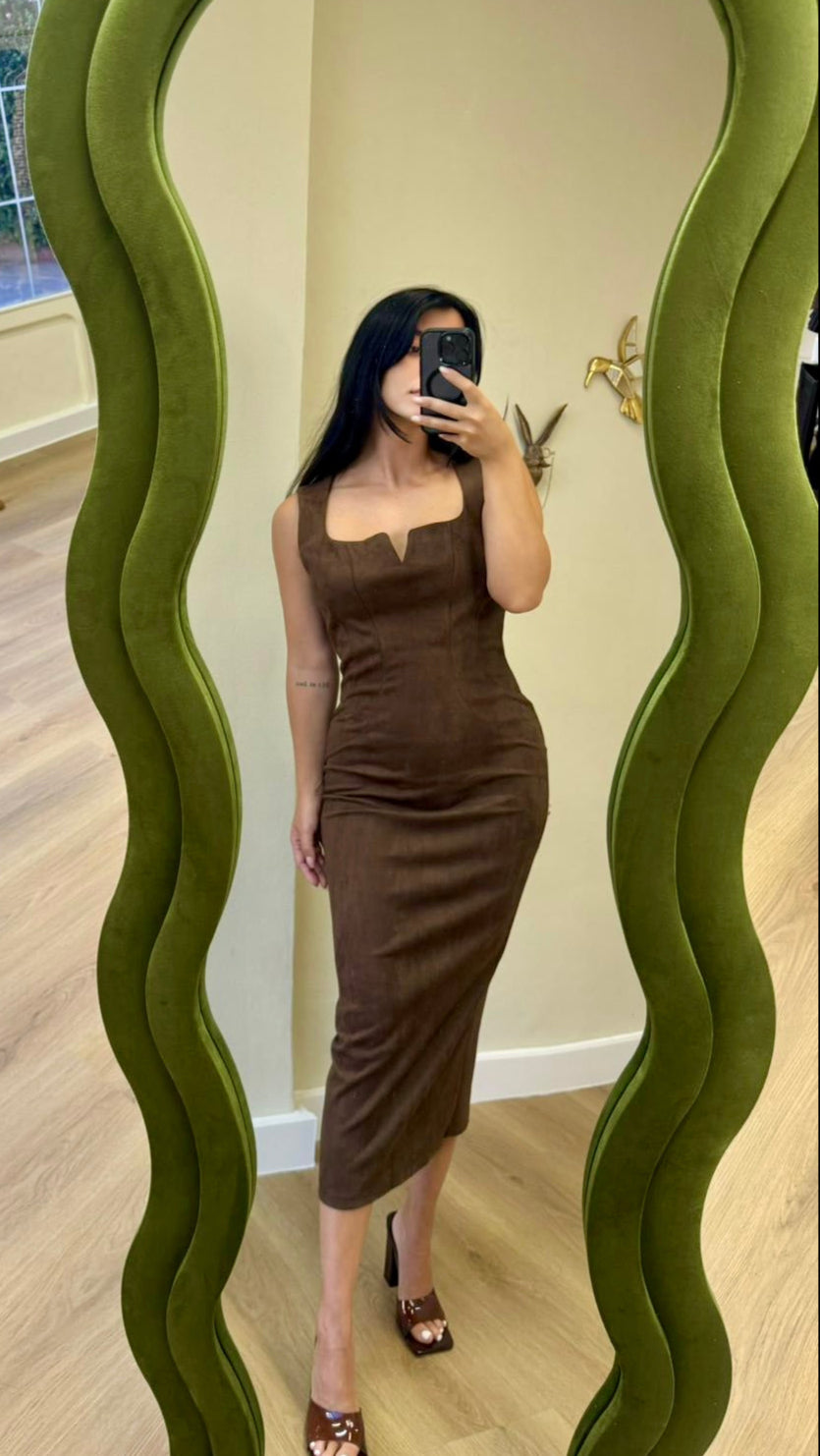 Dress in Suede