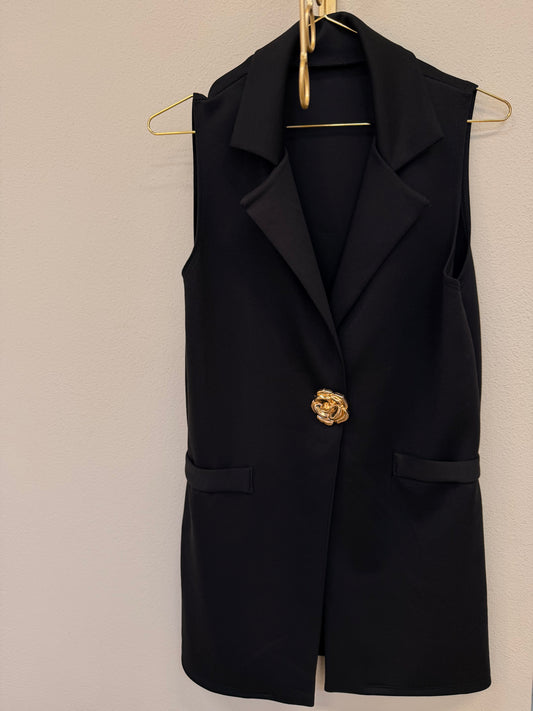 Cardigan giacca spilla Fiore