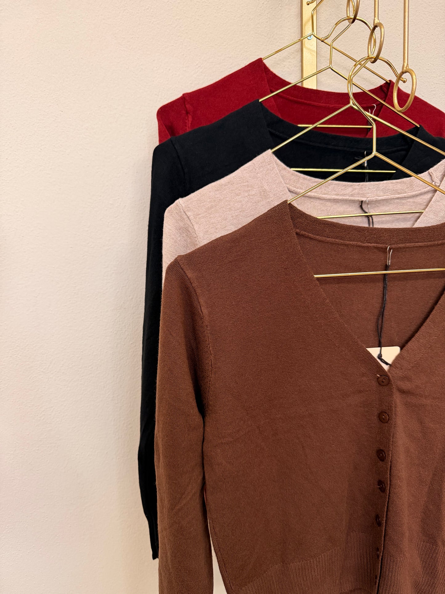 Cardigan Viscosa Bottoncini