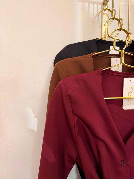 Blazer spalline Bottoncini