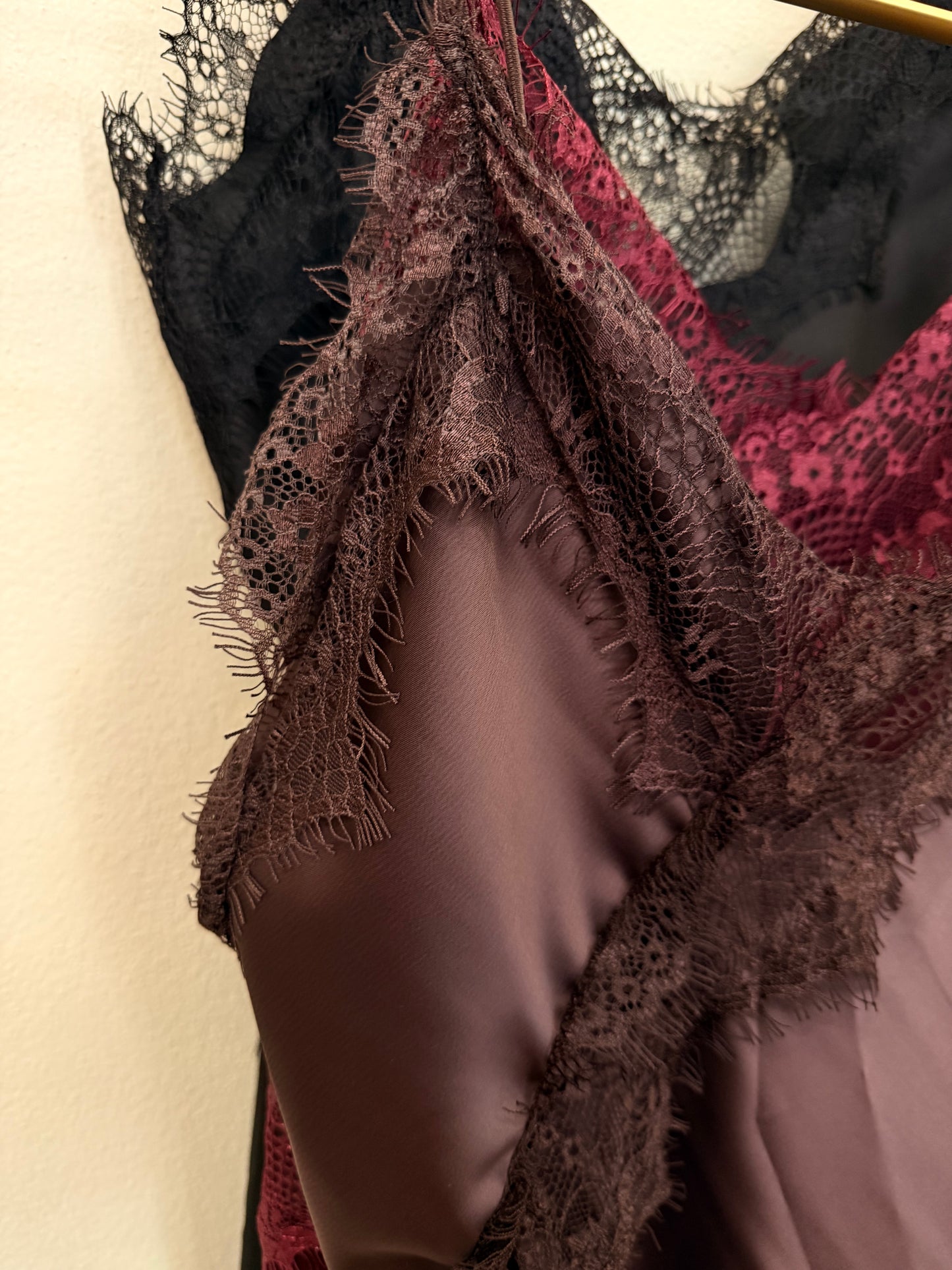 Abito sottoveste Raso pizzo