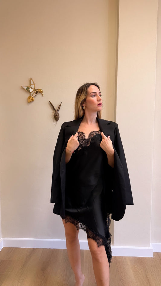 Abito sottoveste Raso pizzo