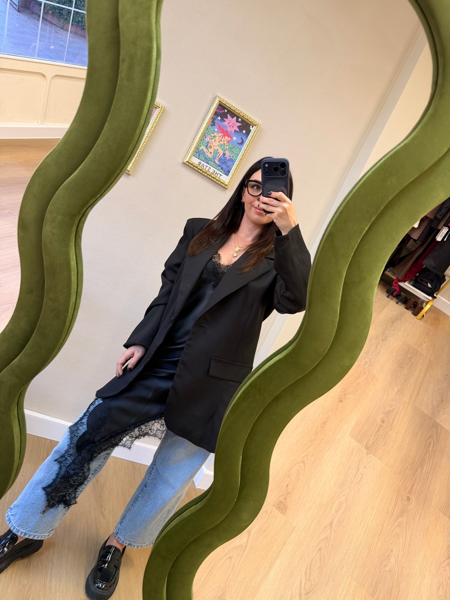 Abito sottoveste Raso pizzo