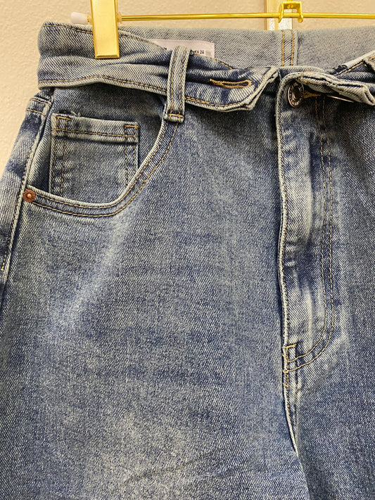 Jeans risvolto in  vita