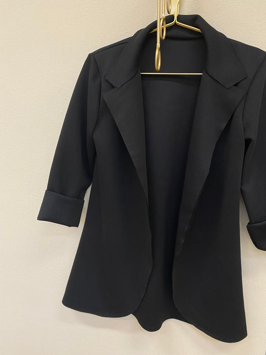 Blazer panno nero