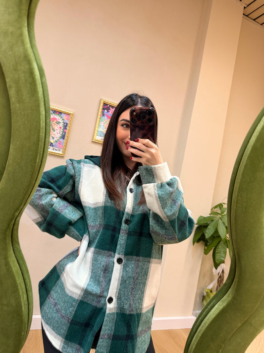 Maxi Camicia College Cappuccio