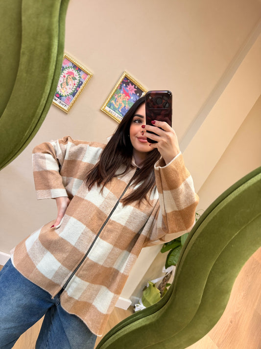 Maxi Felpa Pile con Zip