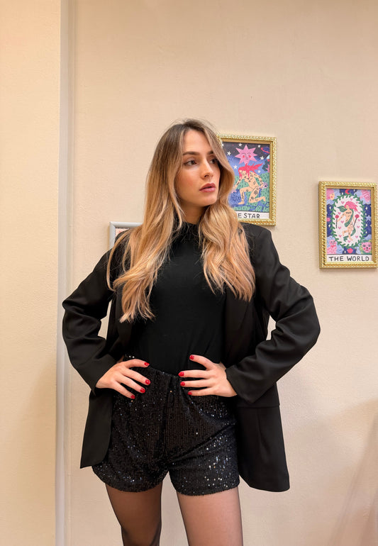 Black Shorts paillettes