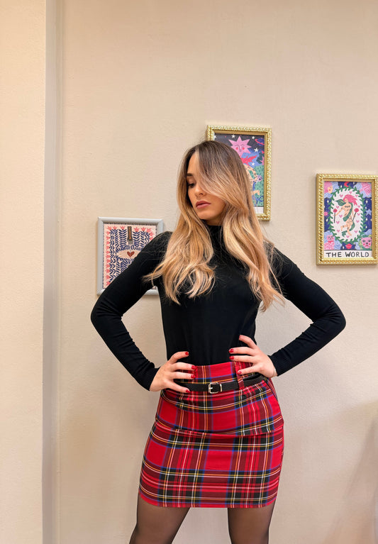 Gonna Red scozzese Cinturino